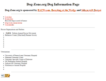 Tablet Screenshot of dog-zone.batw.net